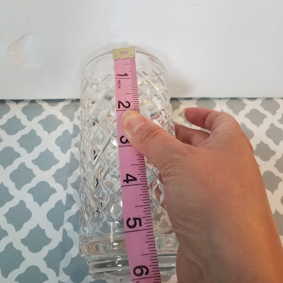 Waterford Crystal Diamond Cut Vase - Picture 8 of 11